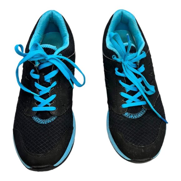 Vionic Venture Black Blue Walking Athletic Sneaker EUC Size 8.5 - Picture 2 of 11